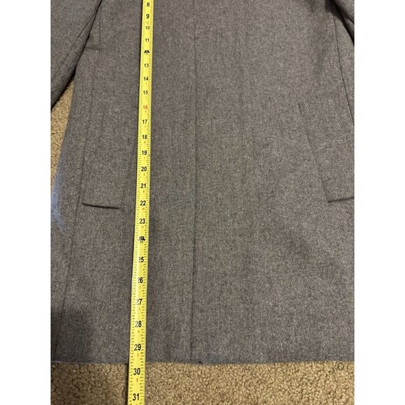 JCREW Mercantile Classic Gray Wool Cocoon Coat Jacket Sz 00 Career Professional - Picture 7 of 11